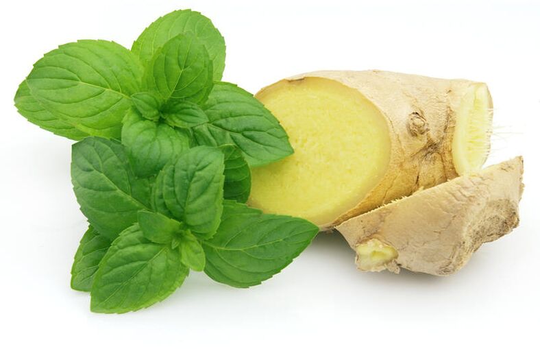 Ginger and mint
