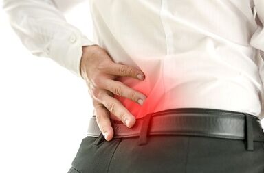 Man with back pain