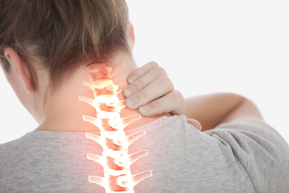 Neck pain due to osteochondrosis
